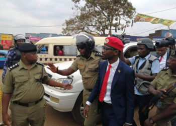 Bobi Wine being arrested after foiled consultation meeting recently