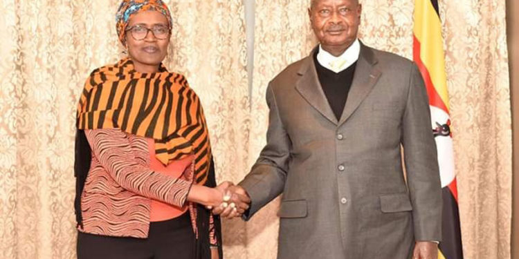 UNAIDS Chief Winnie Byanyima with President Museveni