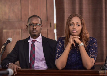 Mathew Kanyamunyu and Cynthia Munangwari in court