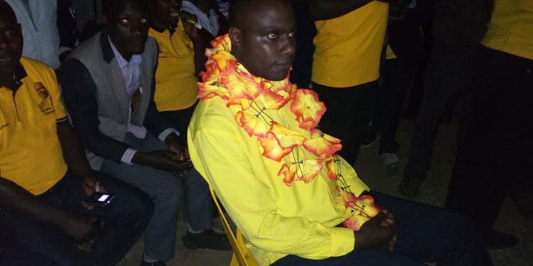 MP Musasizi after being declared winner