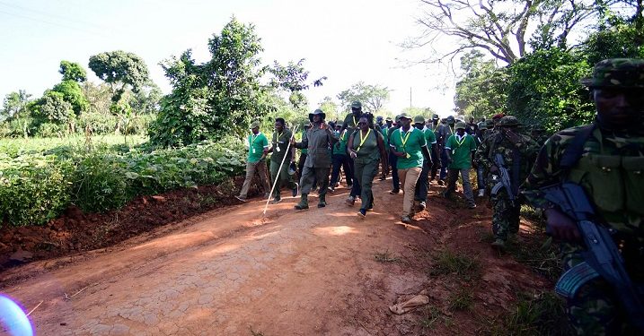 Museveni has on Monday embarked on the third day of the Afrika Kwetu trek