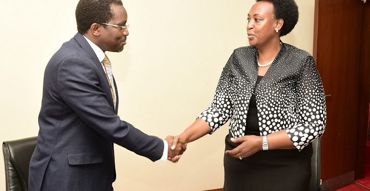 New Principal Private Secretary to the President, Dr. Kenneth Omona Olusegun and Molly Kamukama