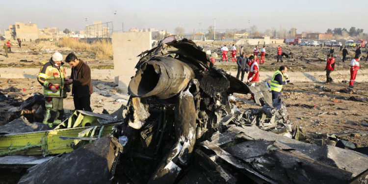 Ukraine plane that was allegedly shot down by Iran