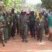 President Yoweri Museveni walking with his supporters during the ‘Afrika Kwetu’ trek