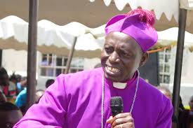The Bishop South Ankole Diocese the Rt Rev Nathan Ahimbisibwe