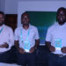 L-R: Mr Hisense Uganda Sales & Marketing Manager Moin Mohammed, Patrick Sande, Hisense Uganda Head Office Showroom Manager and Ivan Kakembo, the Assistant Marketing manager