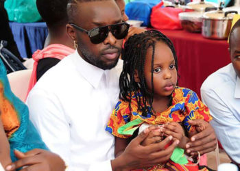 Eddy Kenzo with his daughter Aamal Musuuza