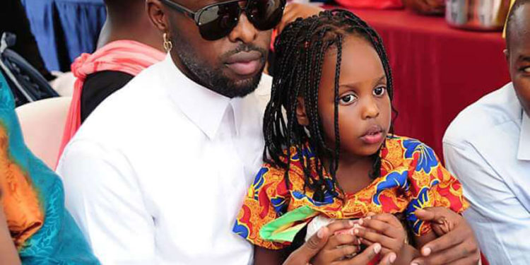 Eddy Kenzo with his daughter Aamal Musuuza