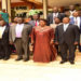 Kadaga (Front centre) with other delegates to the conference at the Serena Hotel