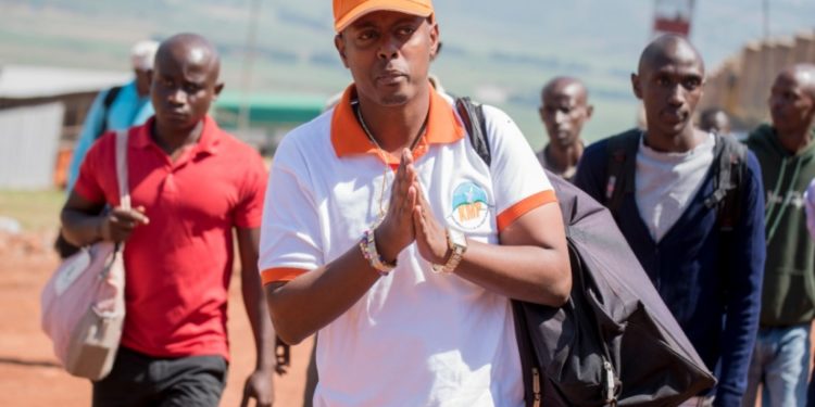 Kizito Mihigo leaving Nyarugenge Prison in 2018.