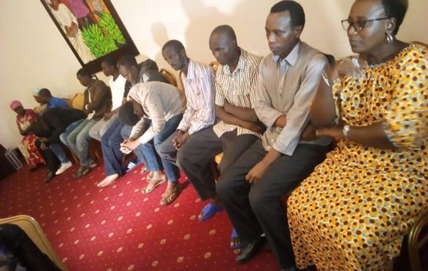 Released Rwandan nationals