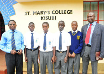 Students of St Mary's College Kisubi