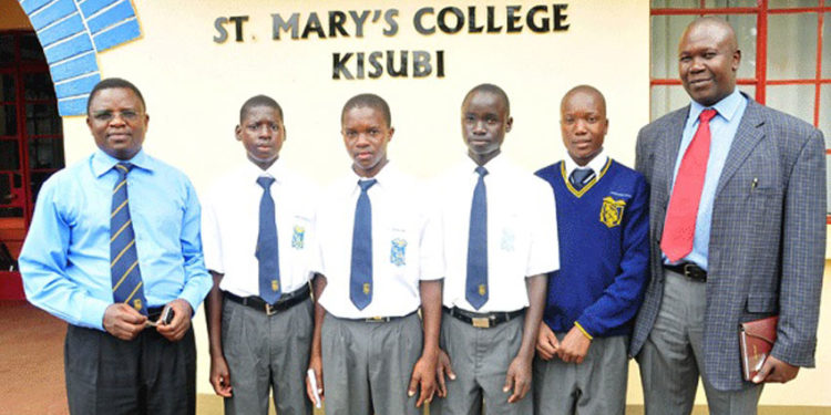 Students of St Mary's College Kisubi