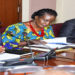 Hon Rwamirama(L), Hon Kyambadde (C) and Hon Ssewungu during the meeting with the Speaker
