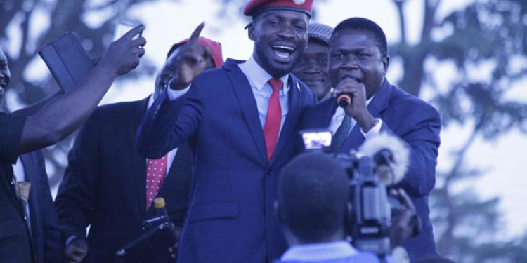 Bobi Wine and Norbert Mao