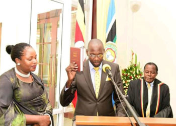 Jackson Kafuuzi swearing in as Deputy Attorney General