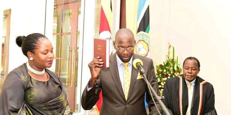 Jackson Kafuuzi swearing in as Deputy Attorney General