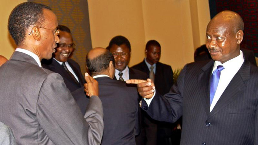 Museveni ne Kagame nga basisinkanye gye gye buvuddeko