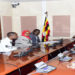 The Speaker (R) meeting lawyers who studied in Rwanda and are seeking admission to the Bar in Uganda