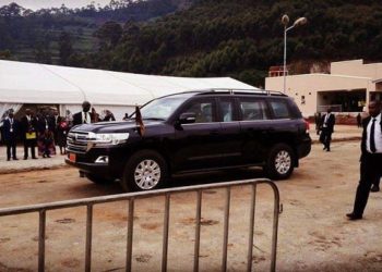 Presidet Museveni arrived at the meeting place almost an hour earlier than the rest