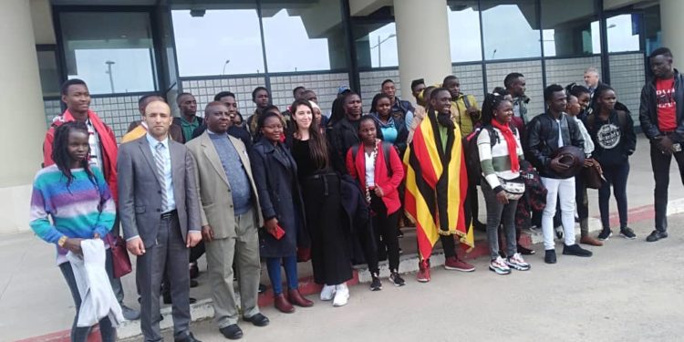 The Uganda Mission in Algiers received the 3rd Batch of the students on Algerian Scholarships. This is part of the 101 students admitted this year to study various science based programmes