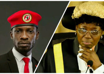 Bobi Wine and Rebecca Kadaga