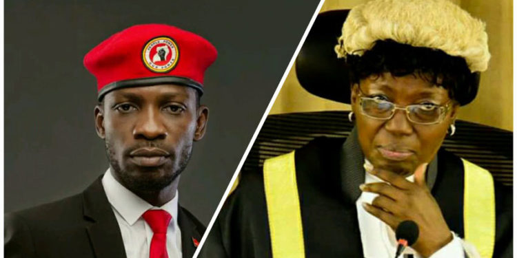 Bobi Wine and Rebecca Kadaga