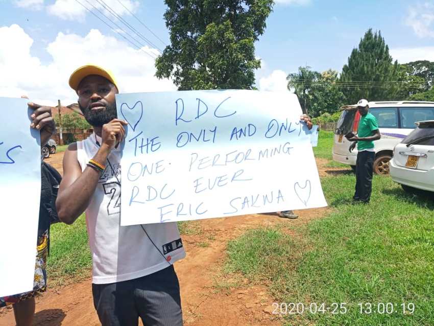 Jinja protesters demand release of 'our one and only darling RDC' Sakwa