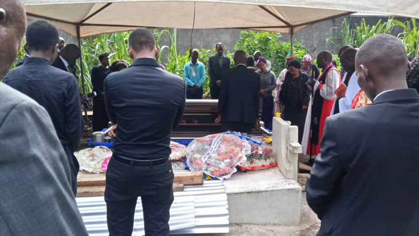 The late Ntabgoba's burial on Thursday