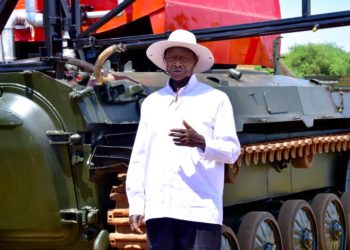 President unveils Uganda’s first prototype firefighting, pest control tanker