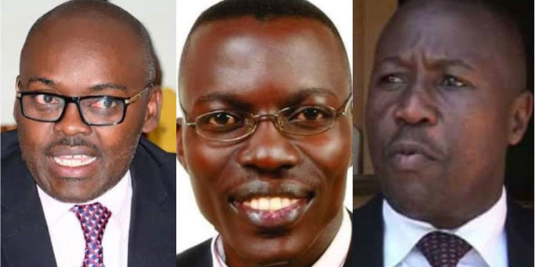 L-R: Medard Sseggona, Gerald Siranda and Matia Bwanika