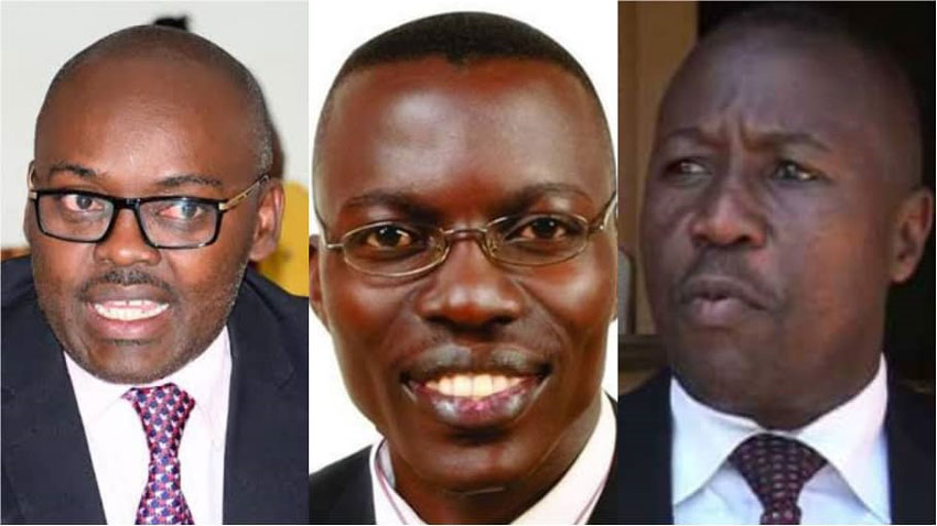 L-R: Medard Sseggona, Gerald Siranda and Matia Bwanika