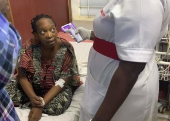 Stella Nyanzi at Mengo Hospital