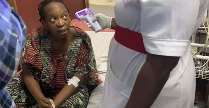 Stella Nyanzi at Mengo Hospital