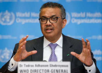 WHO Chief Dr Tedros Adhanom Ghebreyesus