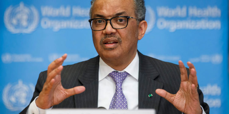 WHO Chief Dr Tedros Adhanom Ghebreyesus