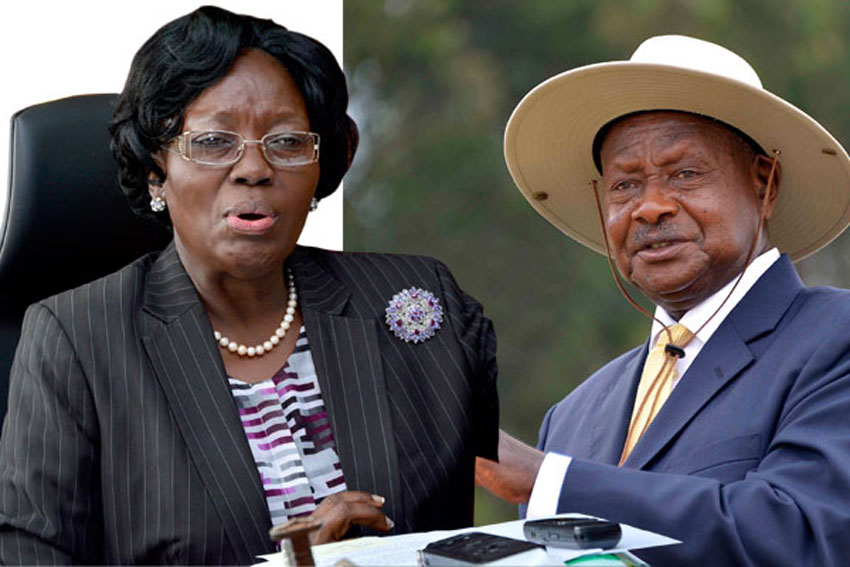 Rebecca Kadaga and President Museveni