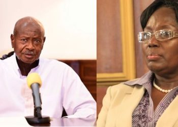 President Yoweri Museveni and Rebecca Kadaga