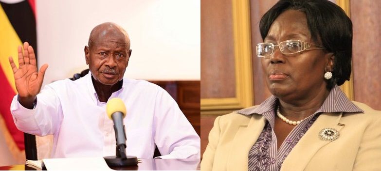 President Yoweri Museveni and Rebecca Kadaga