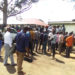 Boda boda riders at the Kabale district headquarters