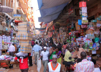 Kikuubo business centre in downtown Kampala