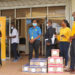 Dr Diana Atwiine, Ministry of health and MTN officials during the handover ceremony at the Ministry of Health Headquarters