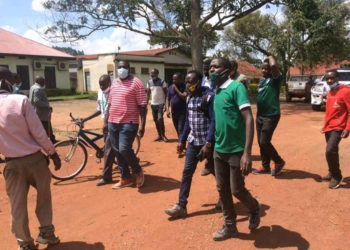 Kabale journalists storming RDC's office