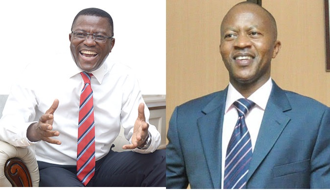 Katikkiro Charles Peter Mayiga and Frank Gashumba