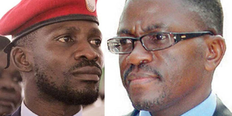 Bobi Wine and Katikkiro Peter Mayiga