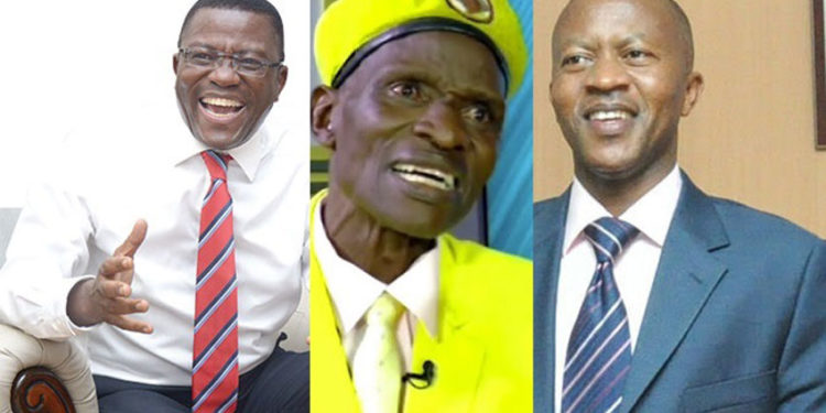 Katikiro Mayiga, Tamale Mirundi and Frank Gashumba