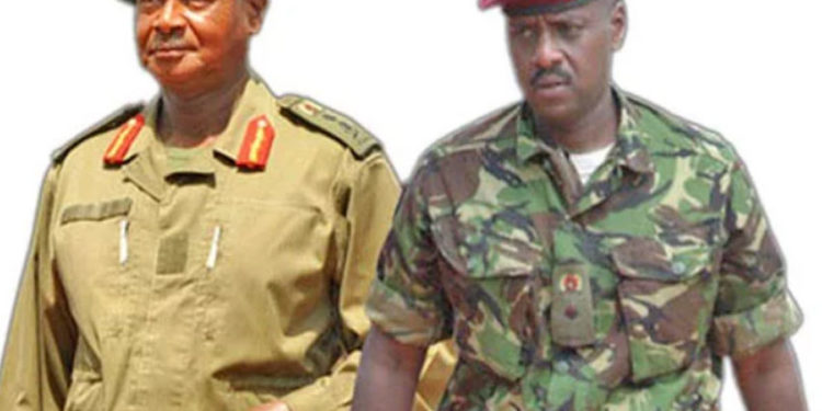 President Museveni and son Gen Muhoozi