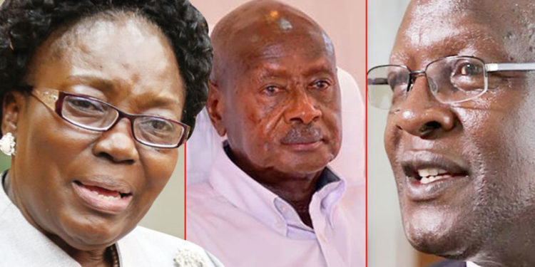 Rebecca Kadaga, Yoweri Museveni and Bart Katureebe