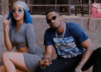 Tanasha Donna with ex-lover Diamond Platnumz