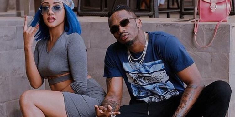 Tanasha Donna with ex-lover Diamond Platnumz